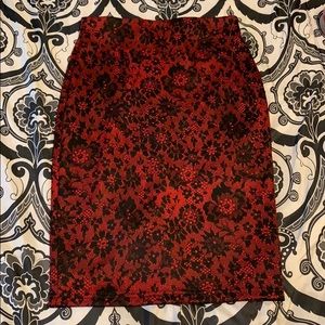 Sequin Hearts pencil skirt size M